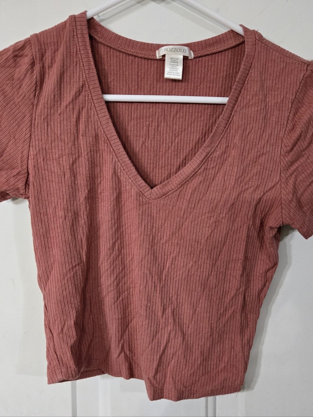 Bozzolo Kids Ribbed Leggings in Dusty Rose